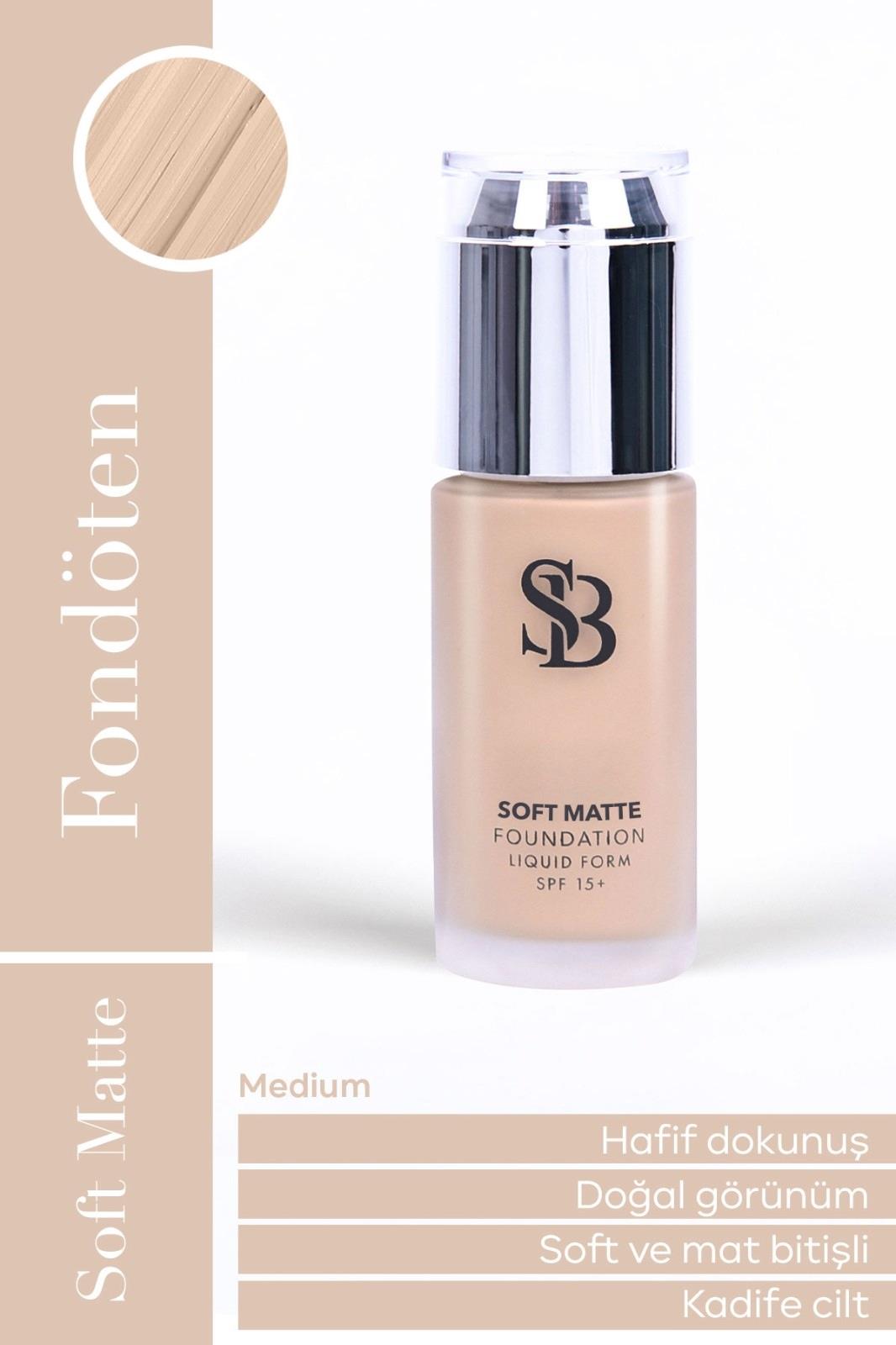 Selin Beauty Soft Matte SPF15 Fondöten Medium 40 ML